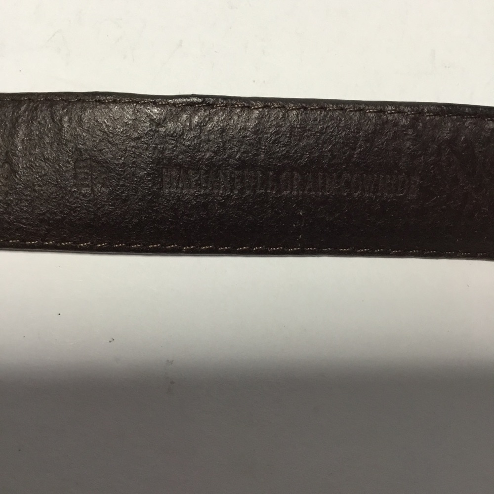 Vintage Men’s Brown Embellished Italian Leather Belt Size 40 - Picture 8 of 8